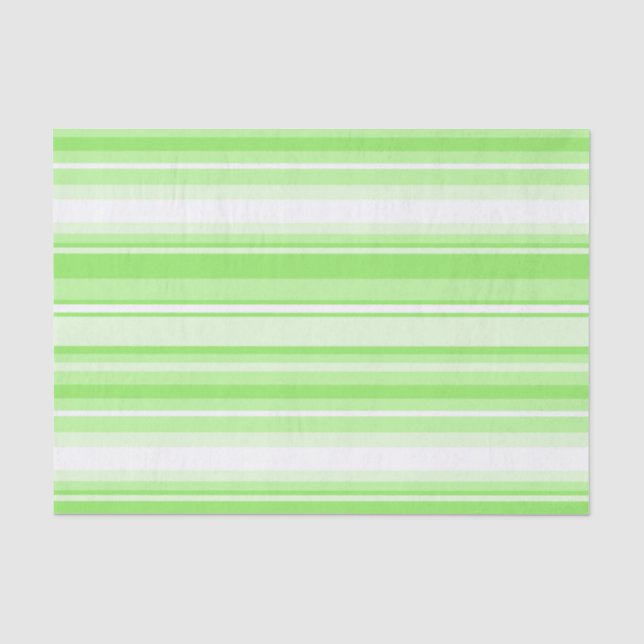 Lime stripes tissue paper (Front)