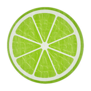 Lime Stylized Fruit Slice Cutting Board