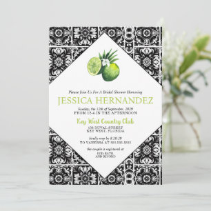 Lime Tile Bridal Shower  Invitation