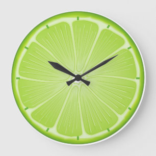 Lime Time Delight: for Cooks and Party Fun Large Clock