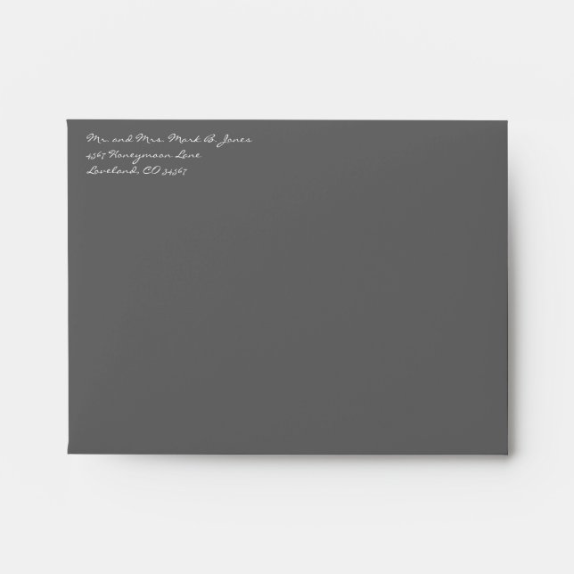 Lime Tree Swirl Wedding Envelopes (Front)