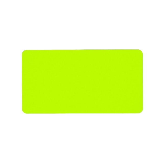 Lime Upscale Colour Design Label (Front)