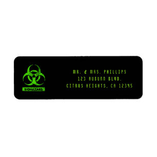 Lime Vert Néon Produits Chimiques Bio-Hazard Graph