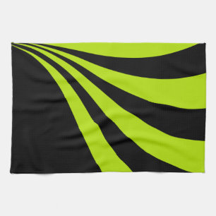 Lime Wave Kitchen Towel