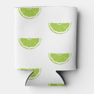 Lime Wedge Art Pattern Can Cooler
