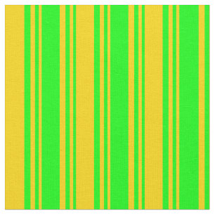 Lime & Yellow Coloured Striped/Lined Pattern Fabric