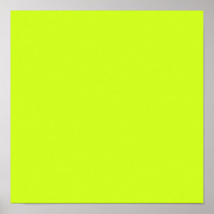 Lime yellow (solid color) poster