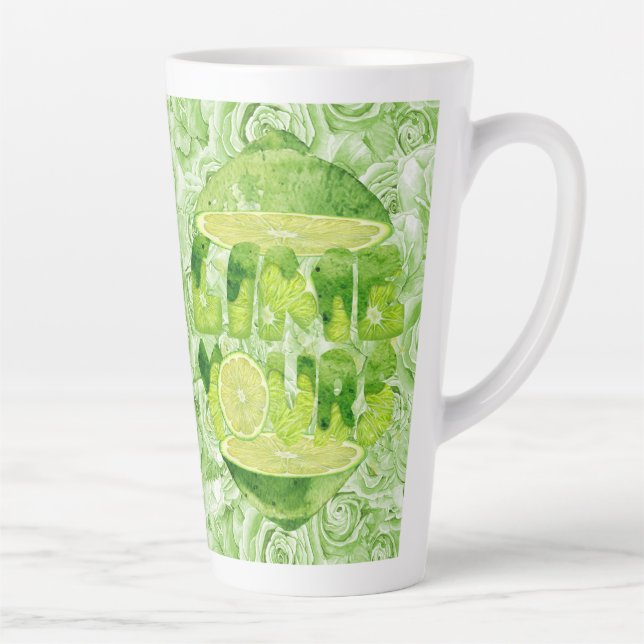 Lime Yours Large Latte Mug  17 oz (Right)