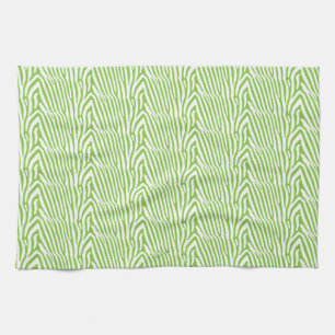LIME ZEBRA PATTERN KITCHEN TOWEL