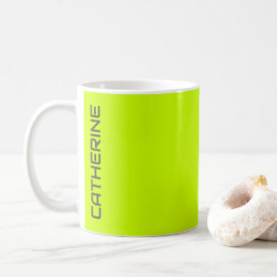 Lime Zest Solid Colour Personalized Coffee Mug