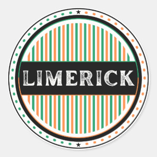 Limerick City Pride Emblem – Irish Identity Classic Round Sticker