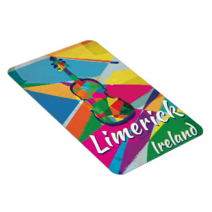 Limerick Ireland Vintage Travel poster Magnet