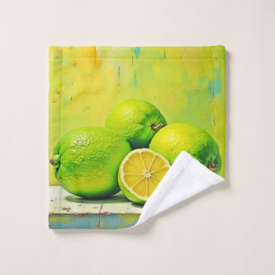 Limes' Bright Summer Pop Design Bath Towel Set