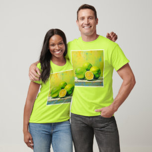Limes' Bright Summer Pop Design T-Shirt