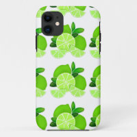 Limes | lime slices | sunny citrus pattern