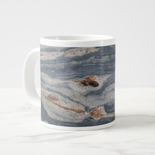 Limestone Boudinage Rock Print Large Coffee Mug