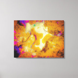 Limestone in Mustard Canvas Print