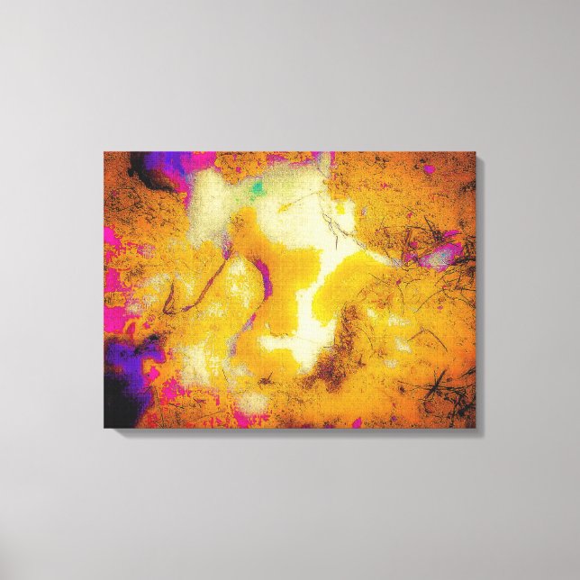 Limestone in Mustard Canvas Print (Front)
