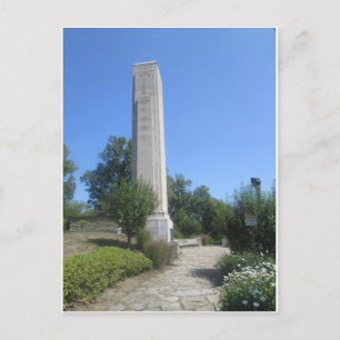 Limestone obelisk, William Henry Harrison Tomb Postcard