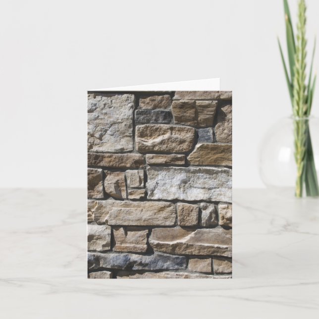 Limestone Rock Wall Card (Front)