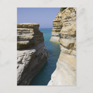 Limestone Rocks Rocks On Corfu Island Postcard