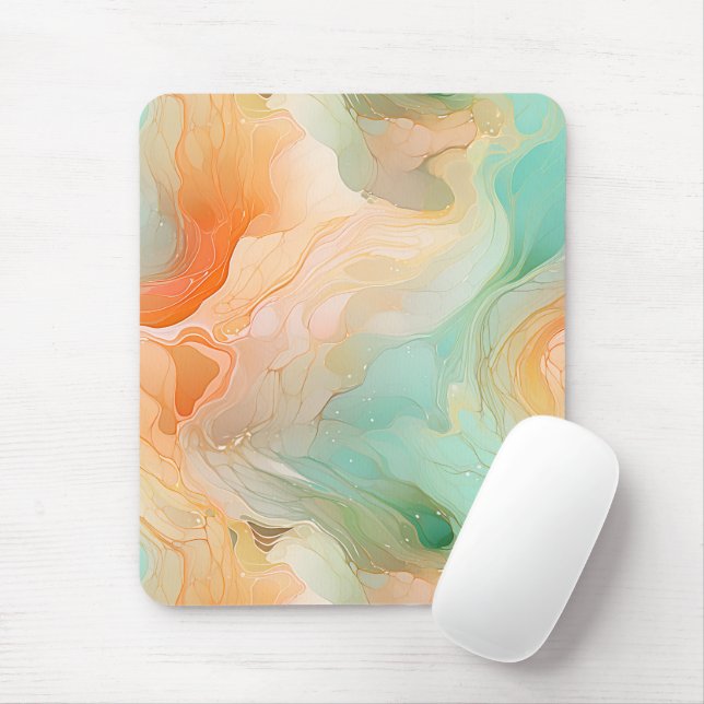Limestone seamless pattern terracotta mouse pad (With Mouse)