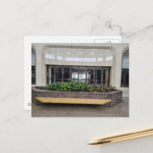 Liminal Space Nearly Abandoned Mall Plants Postcard