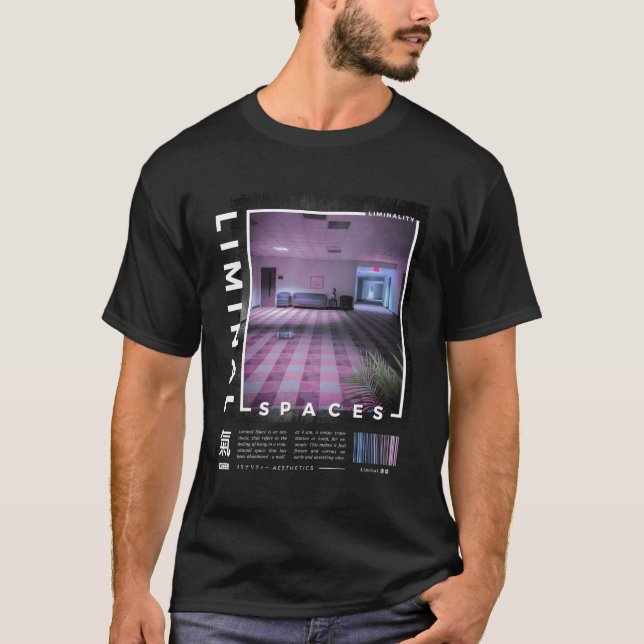 Liminal Spaces Vaporwave T-Shirt (Front)