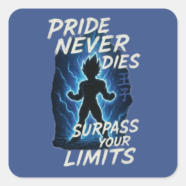 Limit Break Warrior Pride Anime Square Sticker (Front)