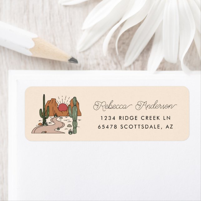 Limite Boho Desert Script Retourner l'adresse (En situation)