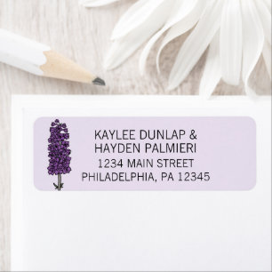 Limite de l'adresse du Mariage de Larkspur violet