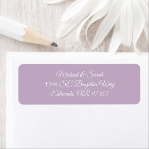 Limite Élégante Lilac Purple Adresse de retour