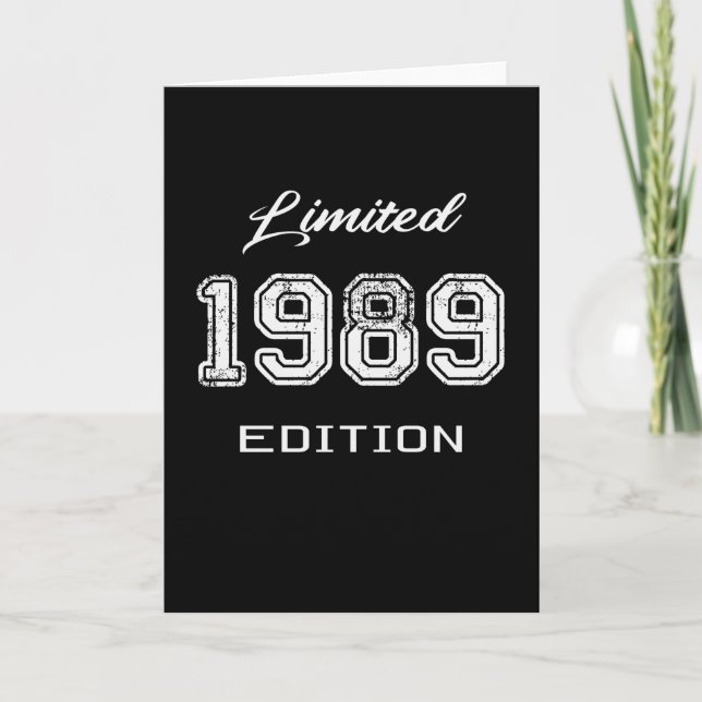 Limited 1989 Edition - Awesome Birthday Gift Card (Front)