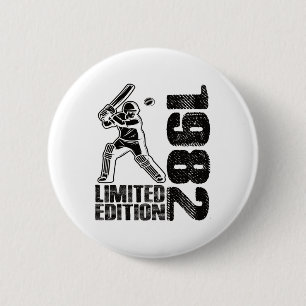Limited Edition 1982 Limited Edition Cricket Gebur 2 Inch Round Button