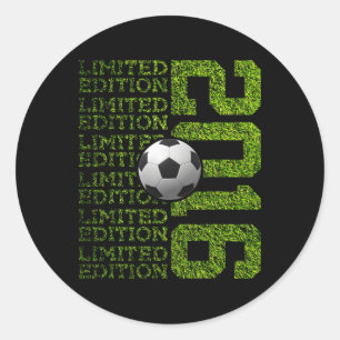 Limited Edition 2016 Soccer 10th Birthday Classic Round Sticker