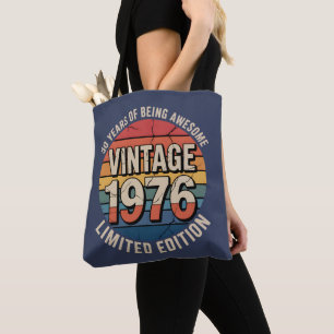 Limited Edition Birth Year Vintage 1976 Tote Bag