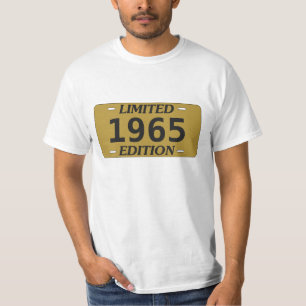 Limited Edition Birthday Vanity License Plate T-Shirt