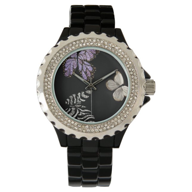 Limited Edition Black Butterfly Watch (Front)