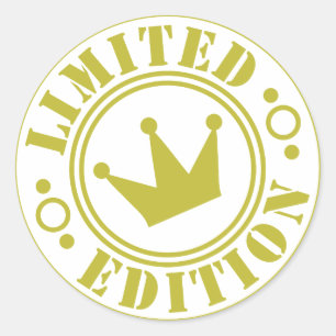 limited edition classic round sticker