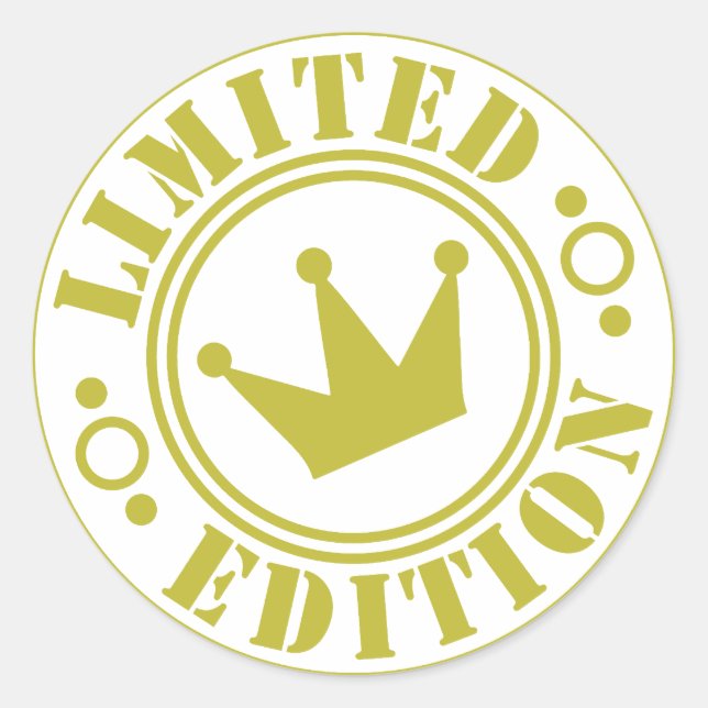 limited edition classic round sticker (Front)