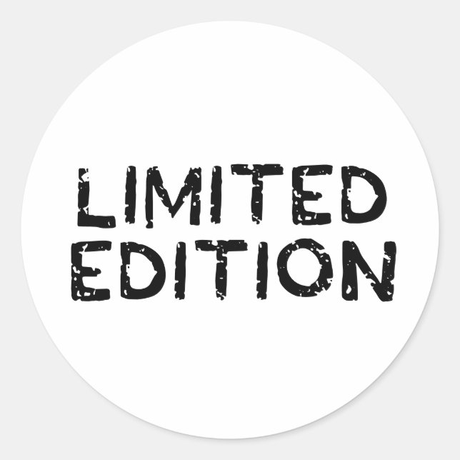 Limited Edition Classic Round Sticker (Front)