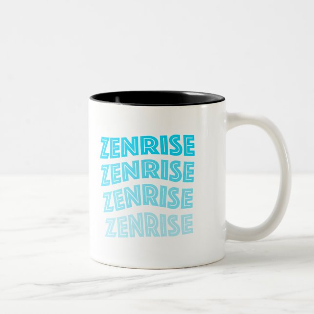 Limited Edition Cyan Zenrise Logo Mug (Right)