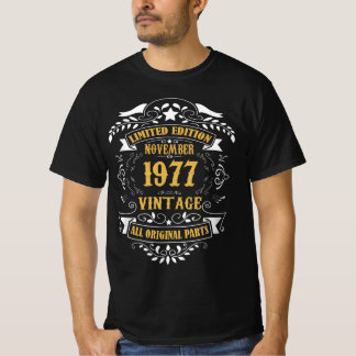 Limited Edition November 1977 Vintage All Original T-Shirt