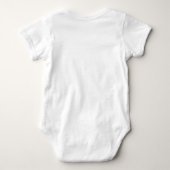 Limited Edition of One Vintage Typewriter Funny Baby Bodysuit (Back)
