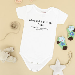 Limited Edition of One Vintage Typewriter Funny Baby Bodysuit
