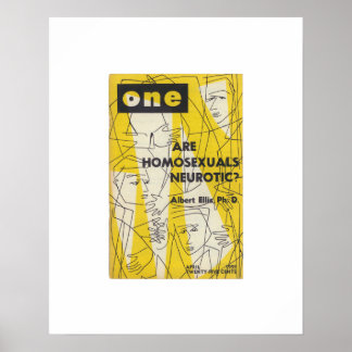 Limited Edition ONE Magazine, April1955 Print