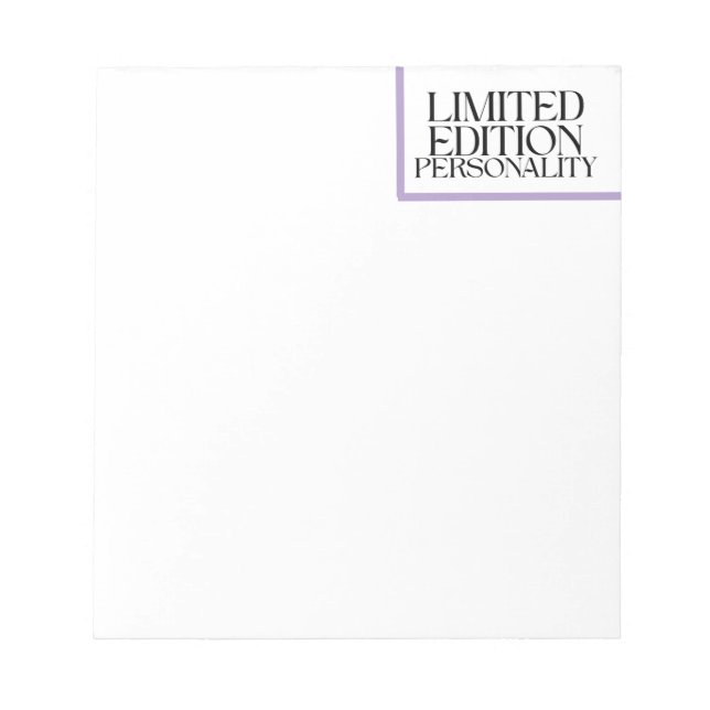 Limited Edition Personality Daily Task Notepad (Front)