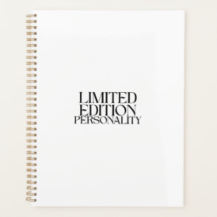 Limited Edition Personality Sarcastic Typography Planner