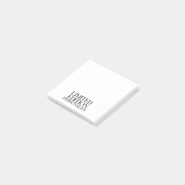 Limited Edition Personality Sarcastic Typography Post-it Notes (Angled)