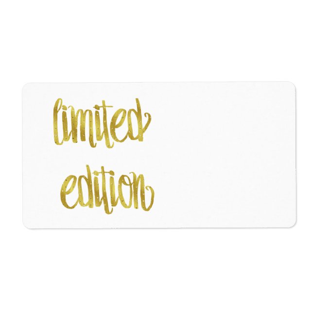 Limited Edition Quote Faux Gold Foil Quotes Humour (Front)